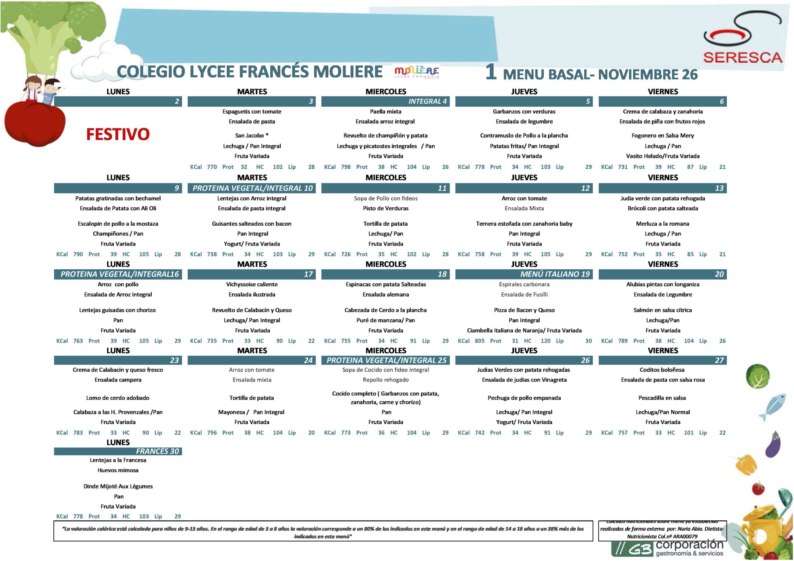 MENÚ BASAL oct 26