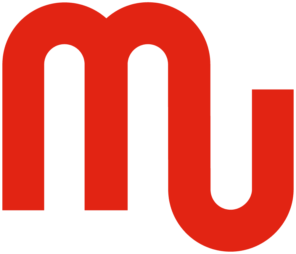 Letter M red